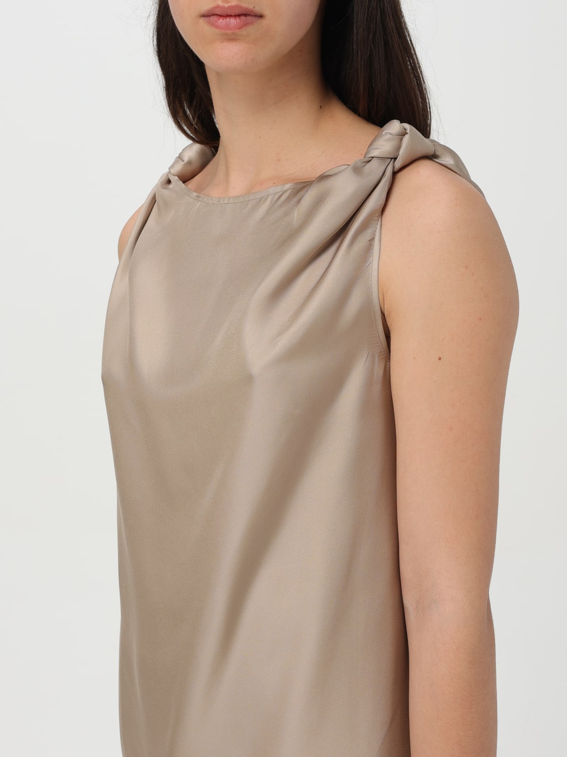 LOU LOU STUDIO ABITO: Abito basic Lou Lou Studio in seta , Avorio - Img 3