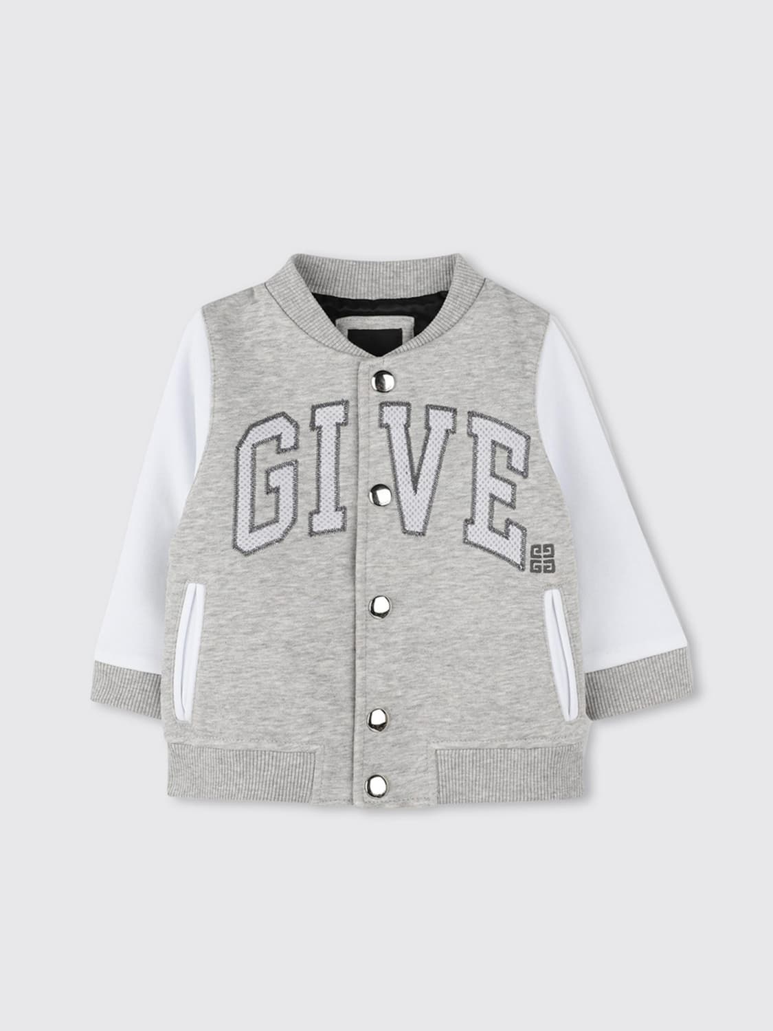 GIVENCHY JACKET: Jacket kids Givenchy, Grey - Img 1