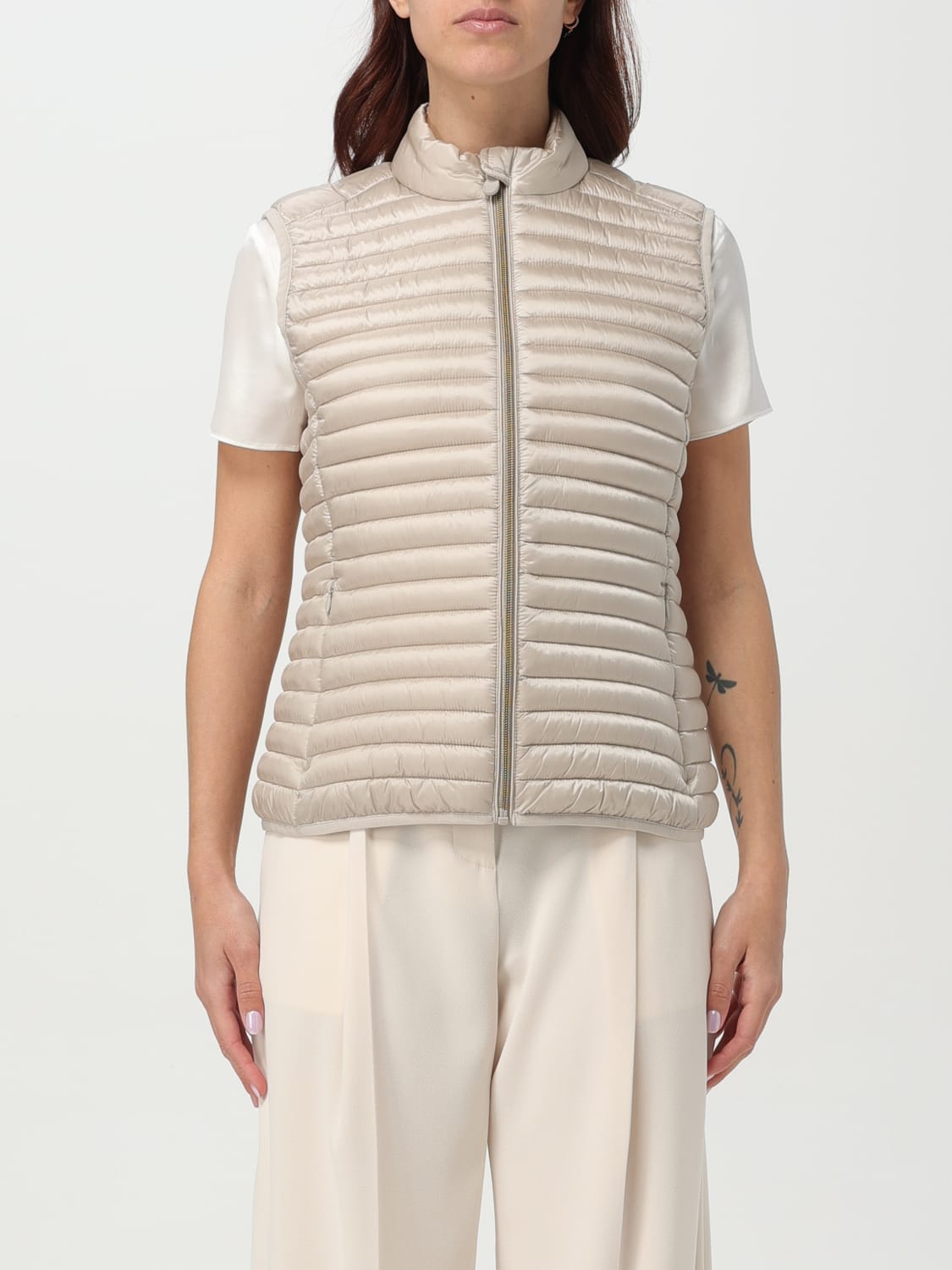 SAVE THE DUCK WESTE: Weste damen Save The Duck, Beige - Img 1