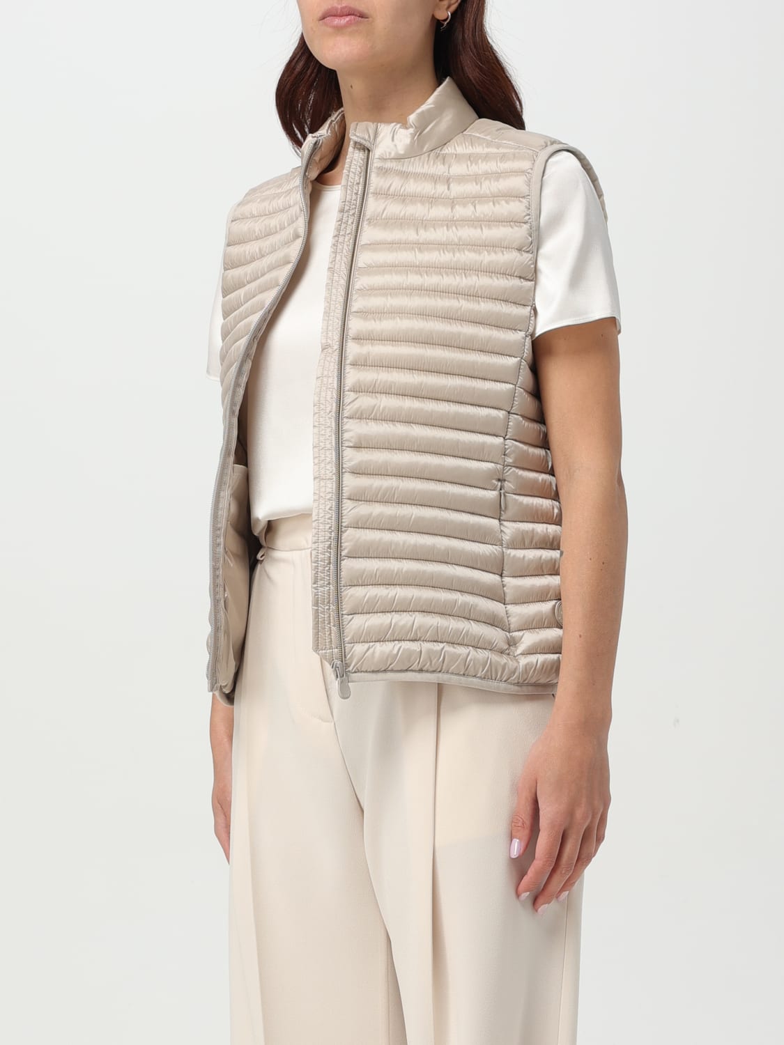 SAVE THE DUCK WESTE: Weste damen Save The Duck, Beige - Img 3