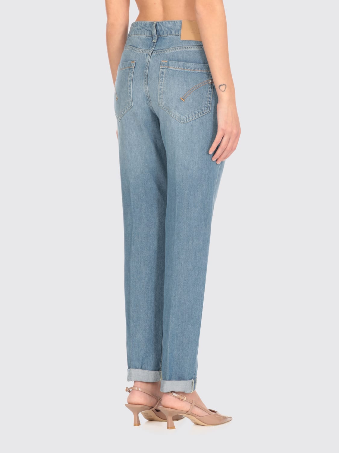 パンツ DONDUP Women Straight Pants DP26BL DF0263 IN8800 Blue DONDUP: Pants woman - Blue | Dondup jeans DP26BLDF0266DIO8