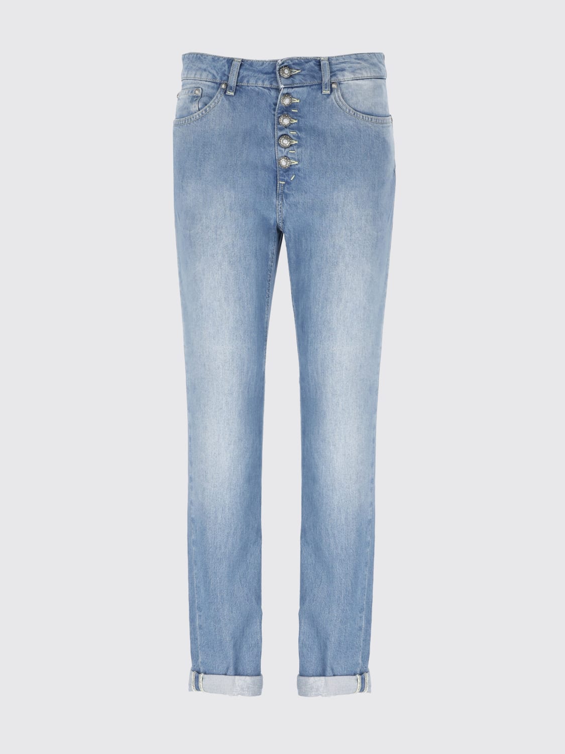 パンツ DONDUP Women Straight Pants DP26BL DF0263 IN8800 Blue DONDUP: Jeans woman - Blue | Dondup jeans DP26BLDF0263DIN8