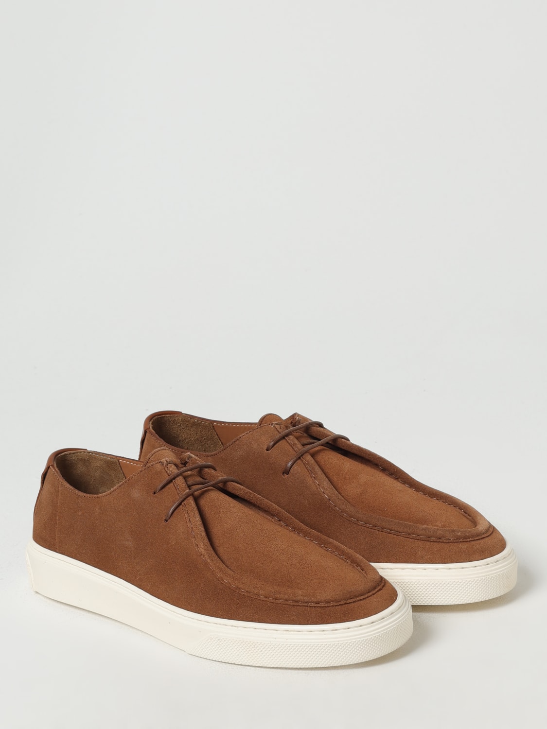 WOOLRICH SNEAKERS: Sneakers Woolrich in camoscio , Marrone - Img 2