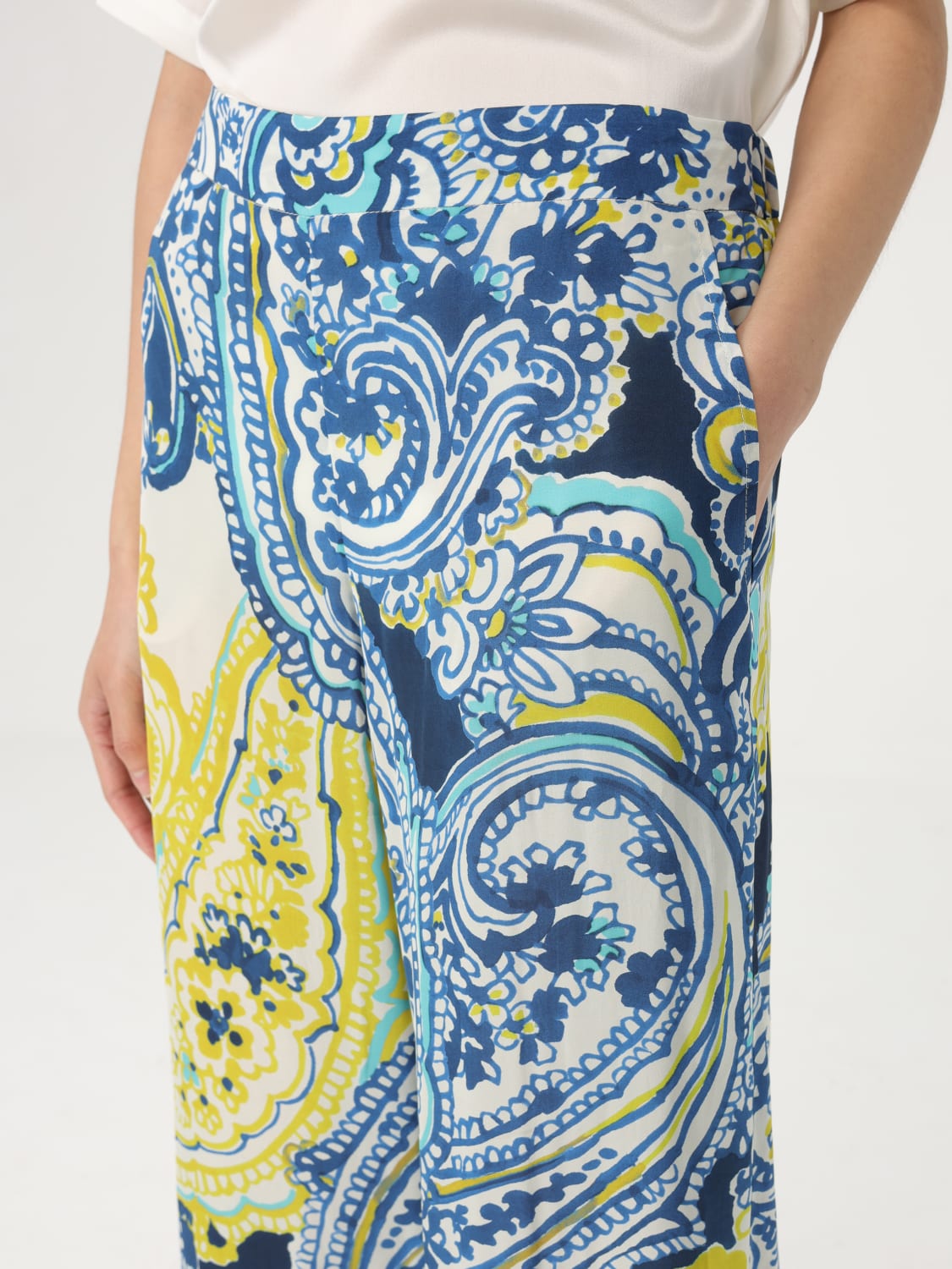 パンツ MALIPARMI Woman Pants Blue JH012950203 80049 MALIPARMI: Pants woman - Blue | Maliparmi pants JH013050630