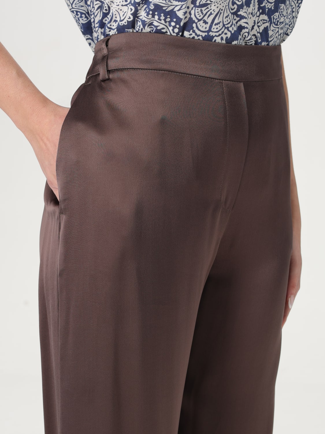 MALIPARMI: Pants woman - Brown | Maliparmi pants JH011450631