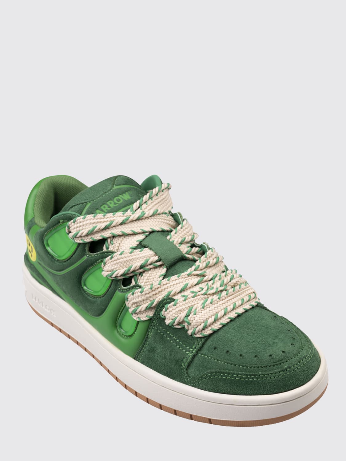 スニーカー BARROW Men Sneakers Green F3BWUASN172 080 BARROW: Sneakers men - Green | Barrow sneakers F3BWUASN172