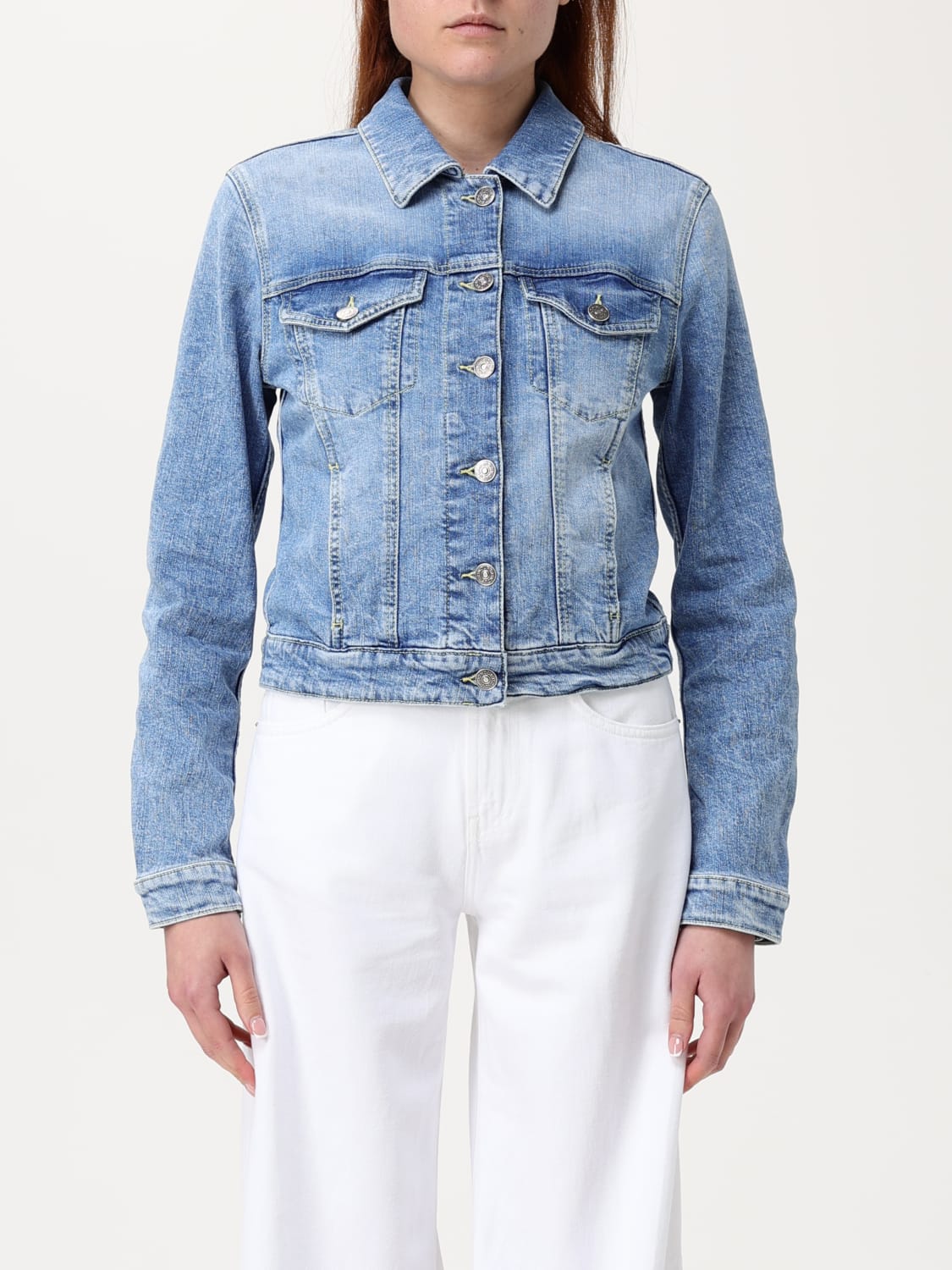 ジャケット DONDUP Woman Jacket Blue DJ460DSH365DIQ1 800 DONDUP: Jacket woman - Blue | Dondup jacket DJ460DSH365DIQ1
