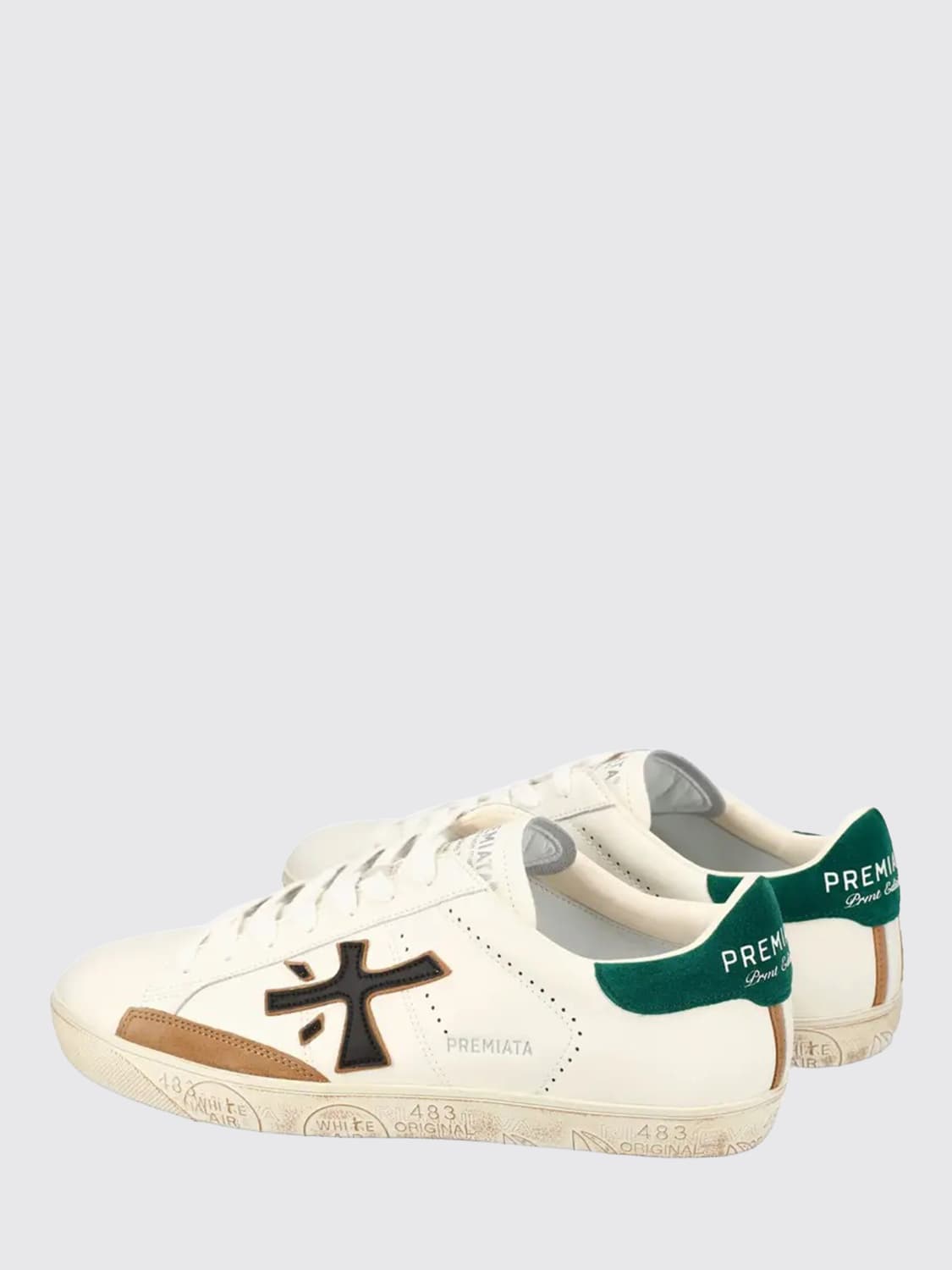 PREMIATA SNEAKERS: Sneakers Steven Premiata in pelle, Verde - Img 3