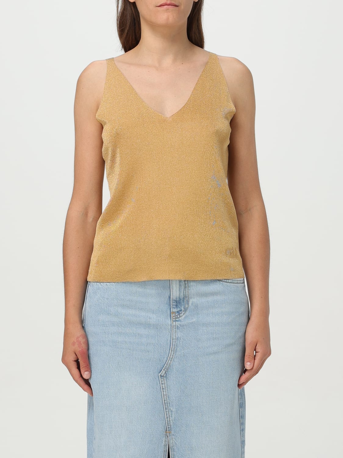 LIU JO TOP: Sweater woman Liu Jo, Gold - Img 1