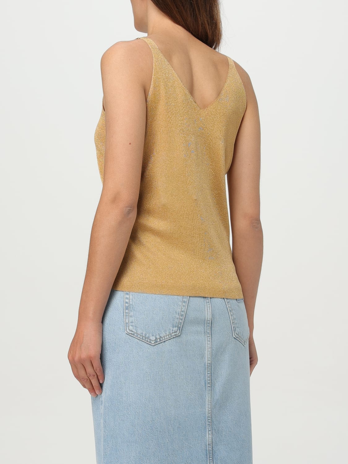 LIU JO TOP: Sweater woman Liu Jo, Gold - Img 2