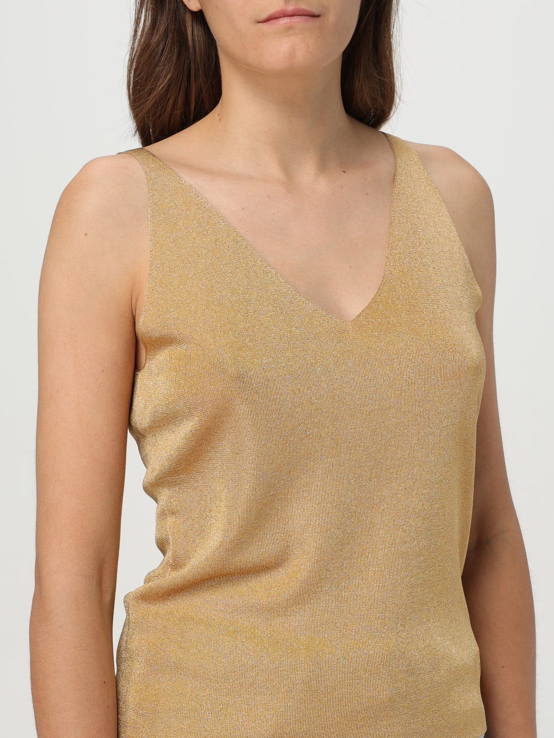 LIU JO TOP: Sweater woman Liu Jo, Gold - Img 3