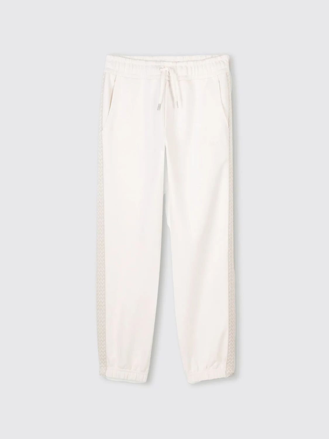 LANVIN PANTALONI: Pantalone jogging Lanvin in cotone, Panna - Img 1