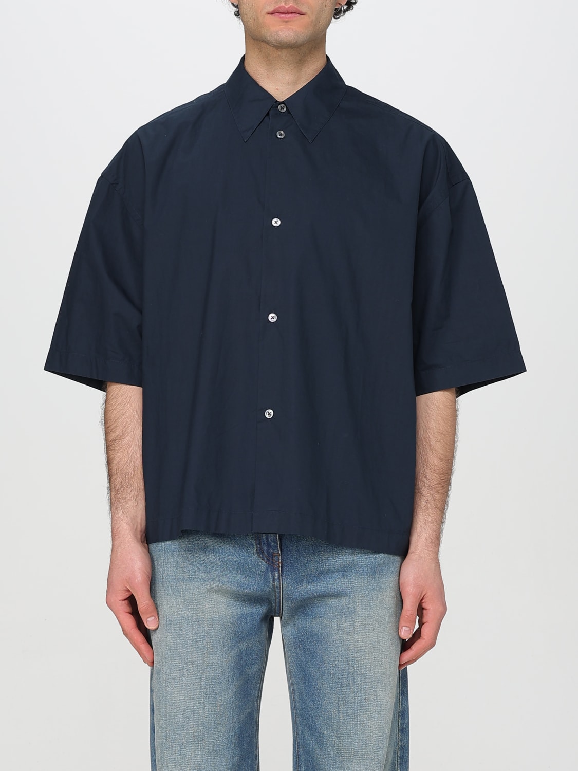 STUDIO NICHOLSON CAMICIA: Camicia Studio Nicholson in cotone , Blue Navy - Img 1