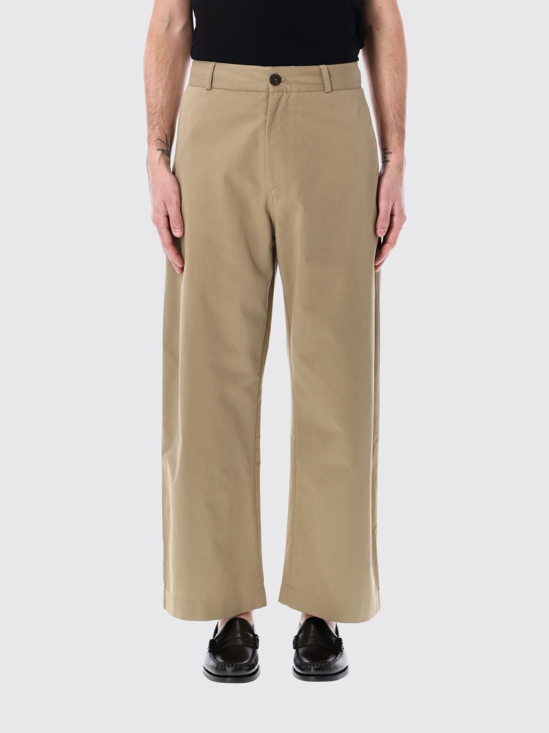 STUDIO NICHOLSON PANTS: Pants men Studio Nicholson, Brown - Img 1