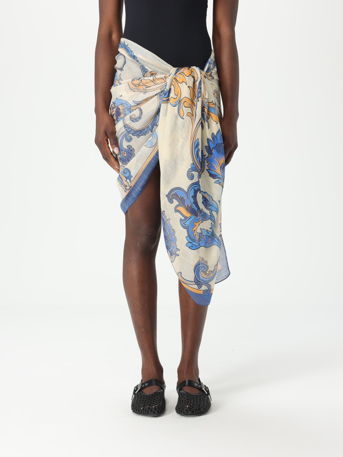 スカーフ ETRO Woman Scarf Blue WATA0013AK903 X0800 ETRO: Scarf woman - Blue | Etro scarf WATA0013AK903 online
