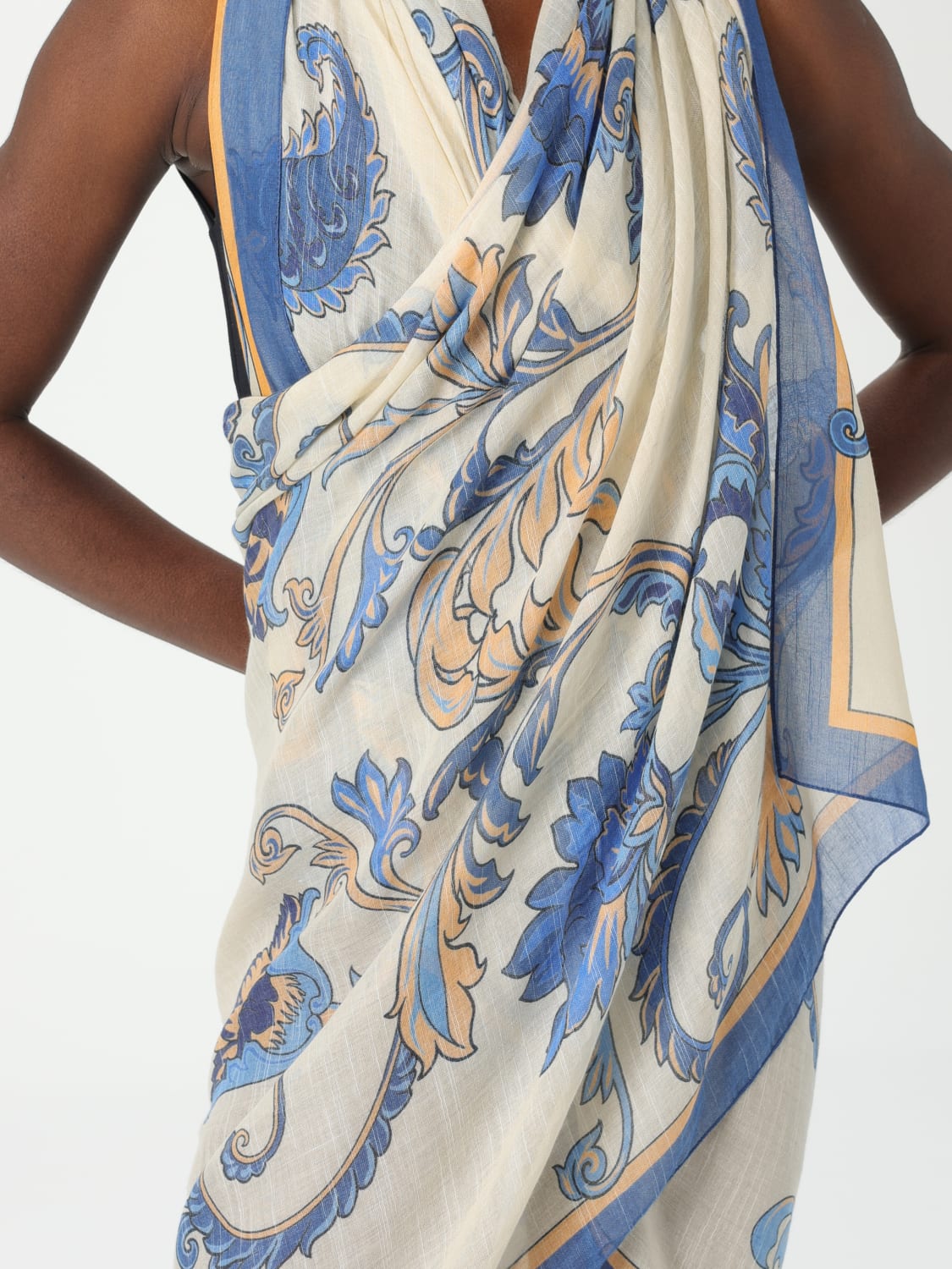 スカーフ ETRO Woman Scarf Blue WATA0013AK903 X0800 ETRO: Scarf woman - Blue | Etro scarf WATA0013AK903 online