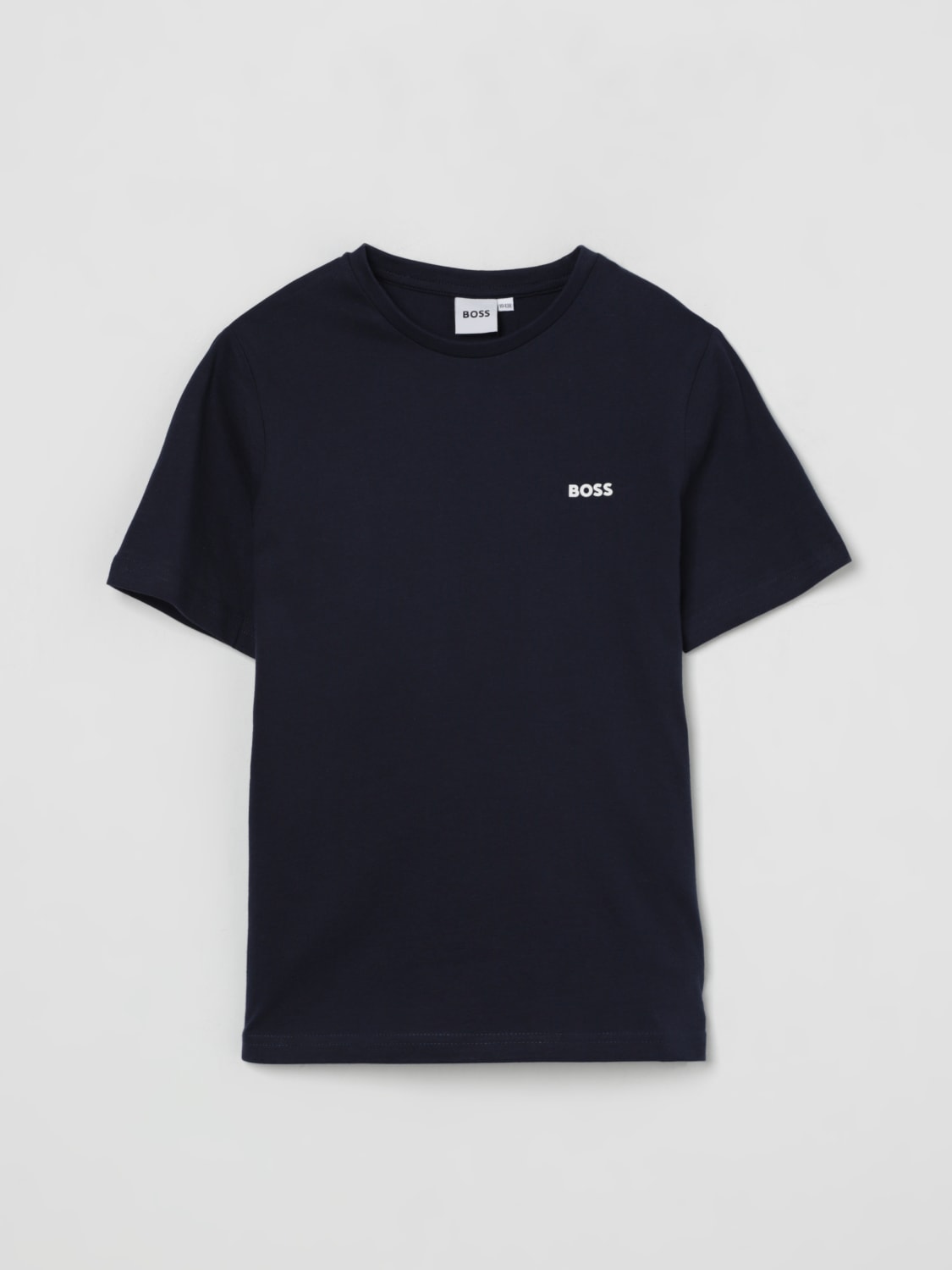 BOSS T-SHIRT: T-shirt enfant Boss, Bleu - Img 1