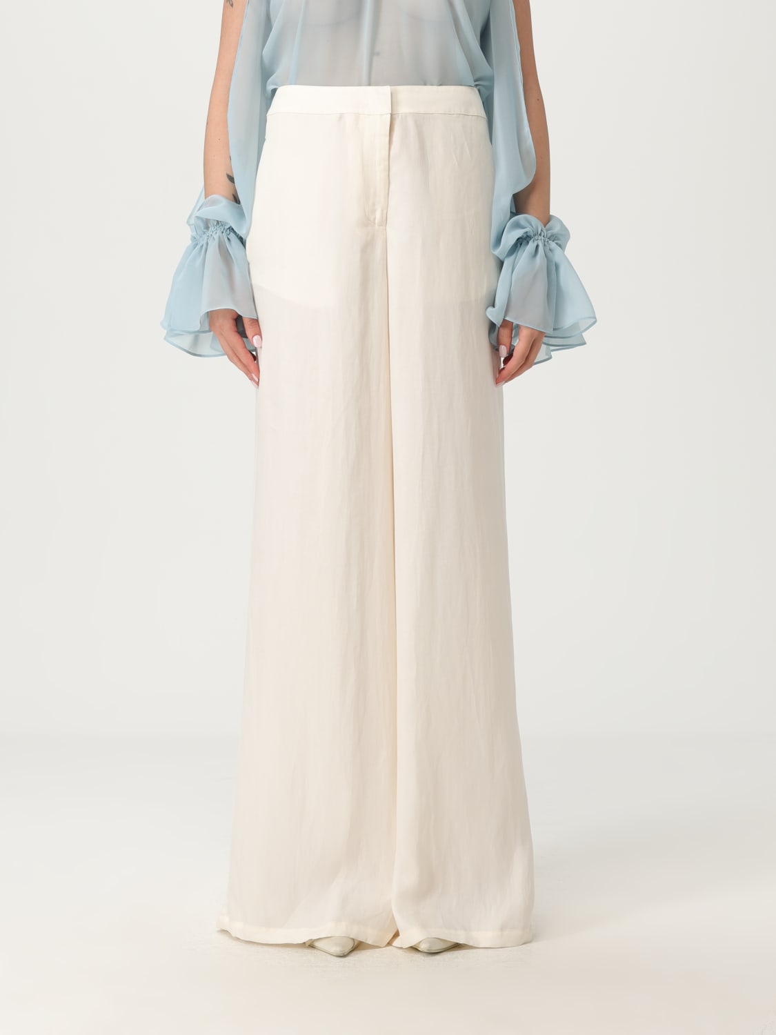 パンツ BLUMARINE Woman Pants White 4P093A N0108 BLUMARINE: Pants woman - White | Blumarine pants 4P093A
