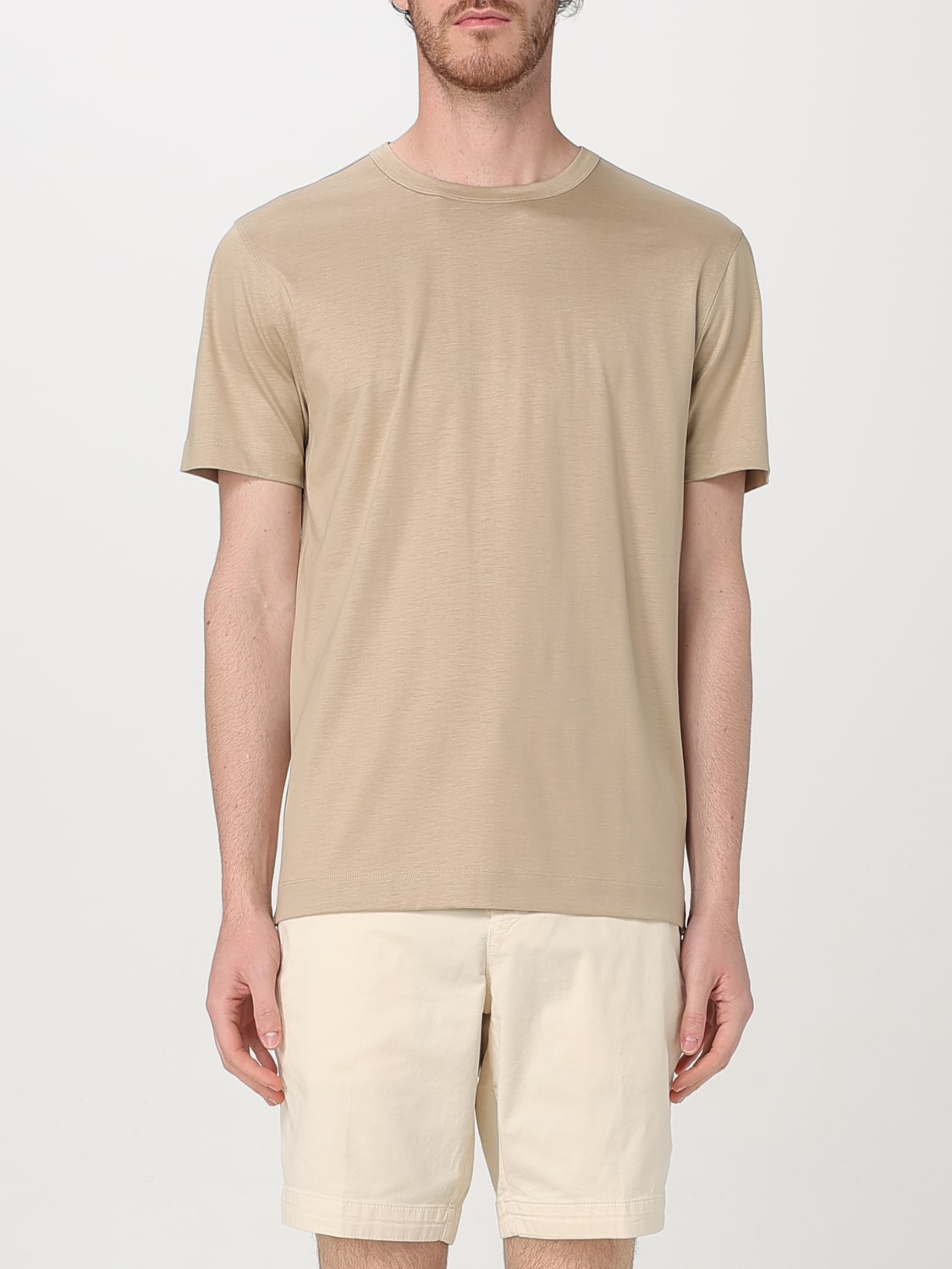 BOSS T-SHIRT: T-shirt men Boss, Beige - Img 1