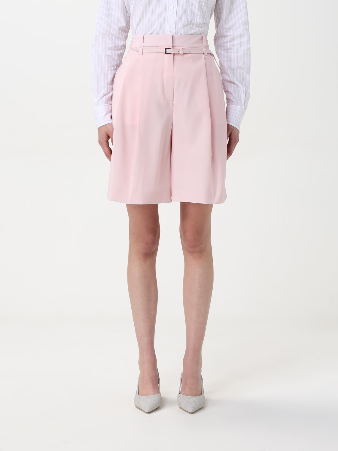 パンツ BOSS Woman Pants Pink 50537395 685 BOSS: Pants woman - Pink | Boss short 50537395 online at