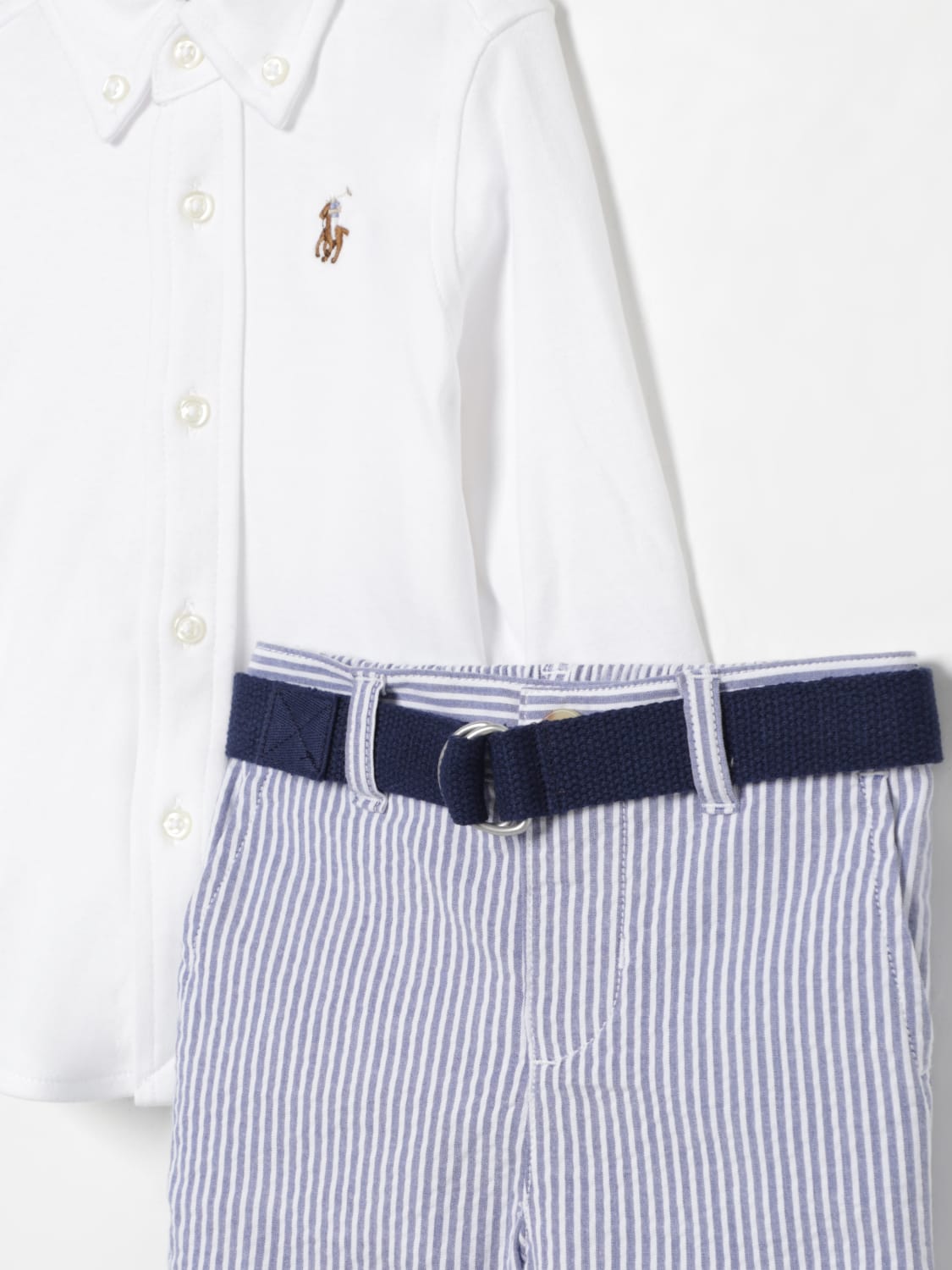 POLO RALPH LAUREN JUMPSUIT: Pants kids Polo Ralph Lauren, White - Img 3