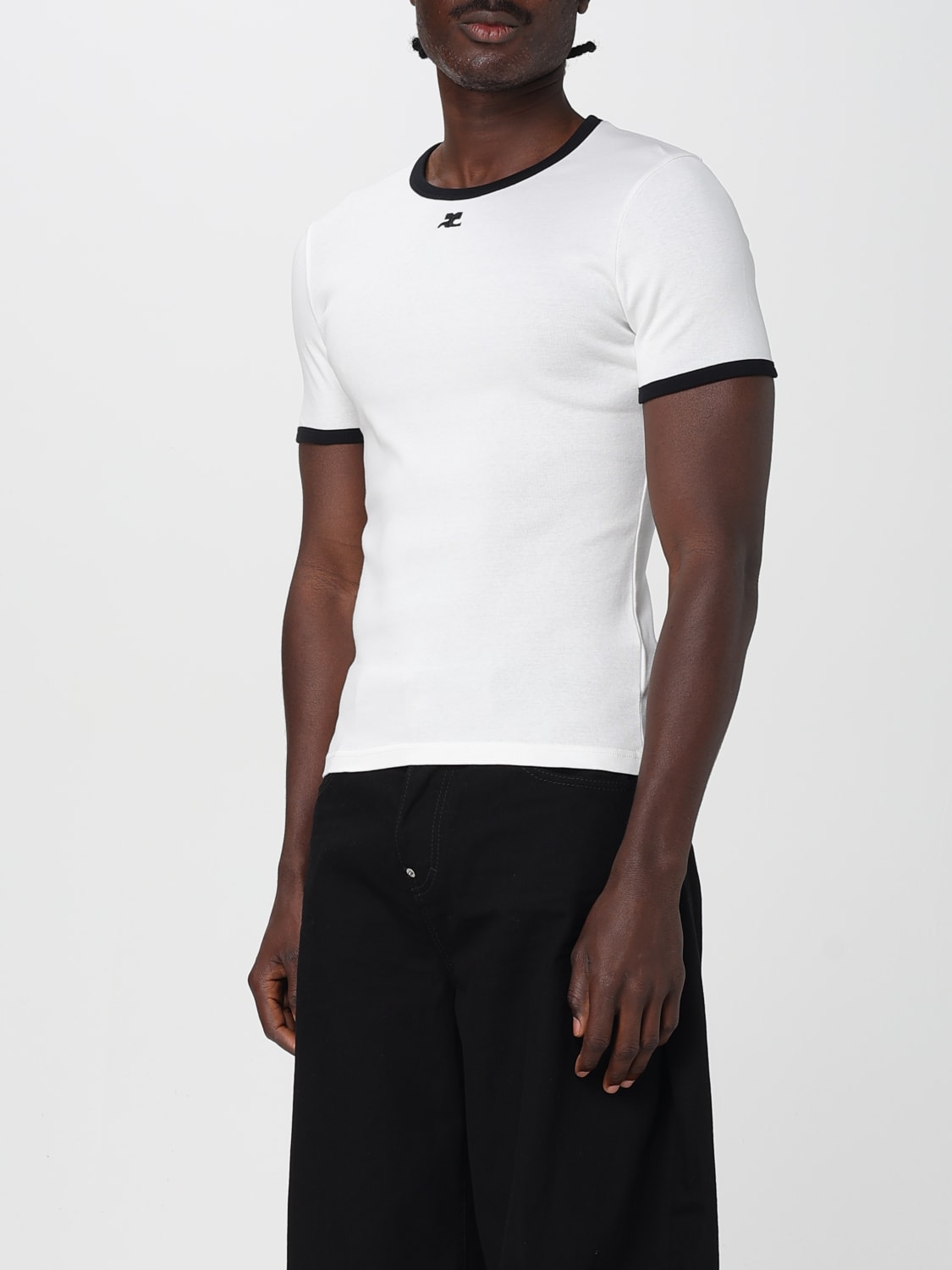 Tシャツ・カットソー COURREGES Men T-shirt White VESJTS020JS0070 0098 COURRÈGES: T-shirt men - White | Courrèges t-shirt