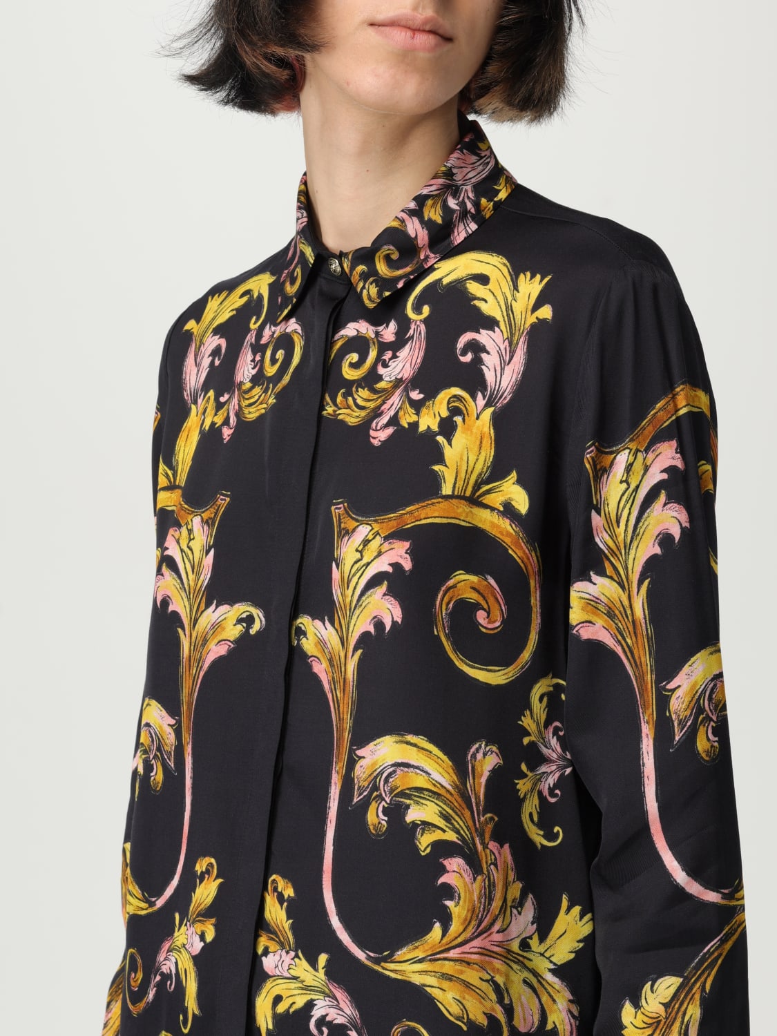 VERSACE JEANS COUTURE CAMISA: Camisa mujer Versace Jeans Couture, Negro - Img 3