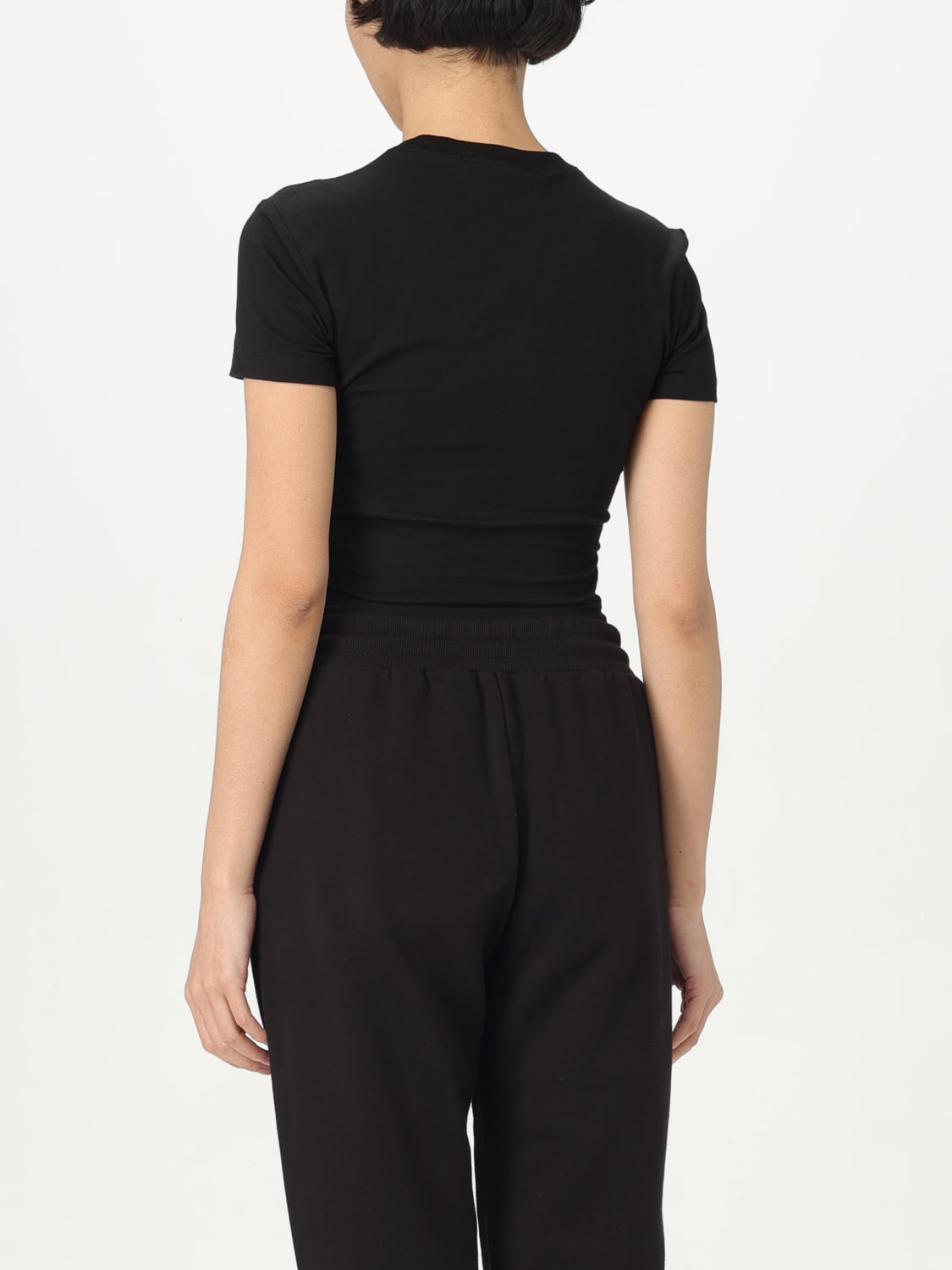 VERSACE JEANS COUTURE T-SHIRT: T-shirt femme Versace Jeans Couture, Noir - Img 2