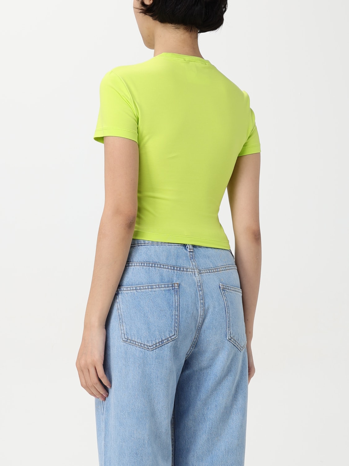VERSACE JEANS COUTURE T-SHIRT: T-shirt woman Versace Jeans Couture, Green - Img 2