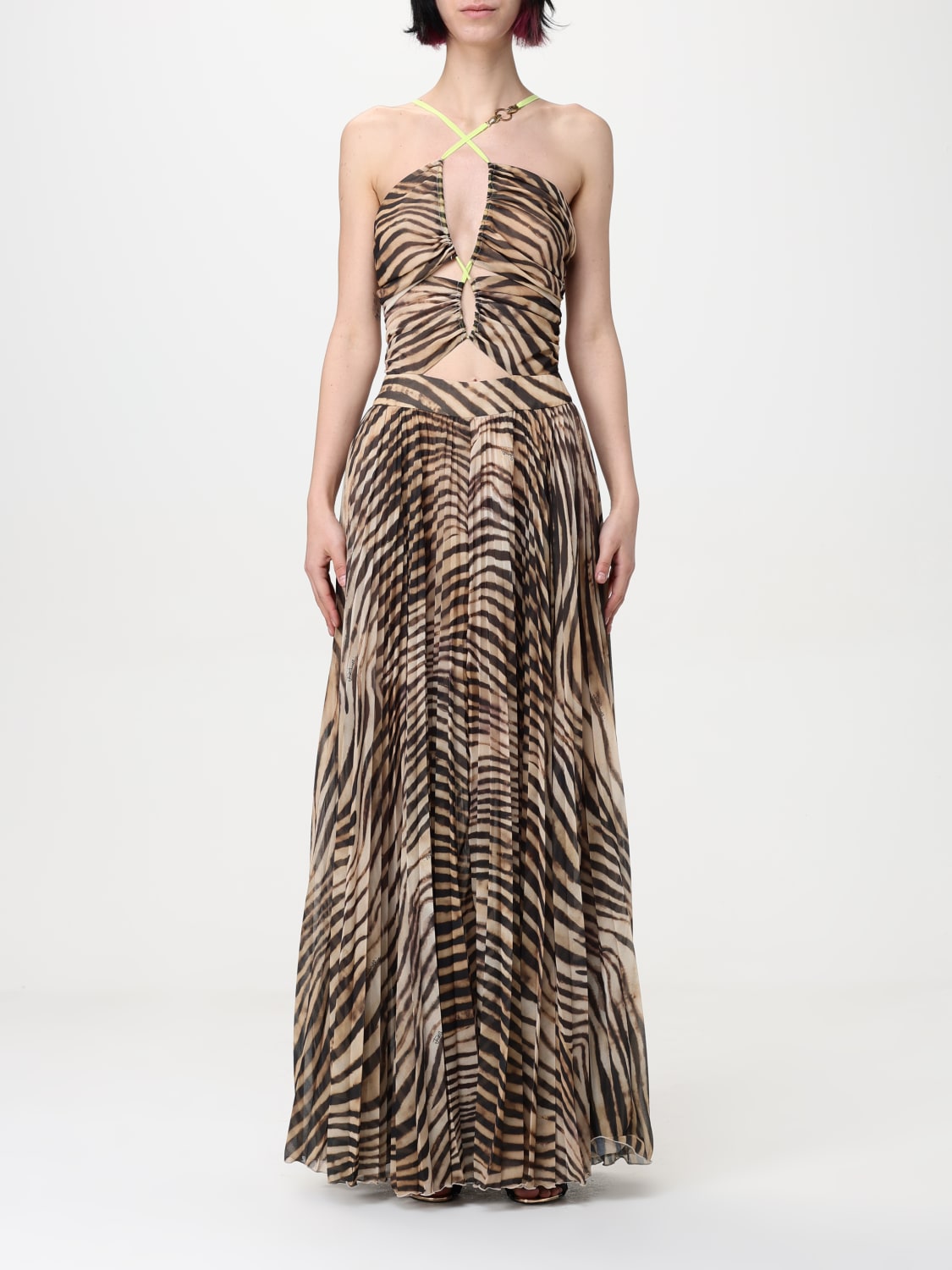 ワンピース JUST CAVALLI Woman Dress Brown 78PAO934NS601 716 JUST CAVALLI: Dress woman - Brown | Just Cavalli dress