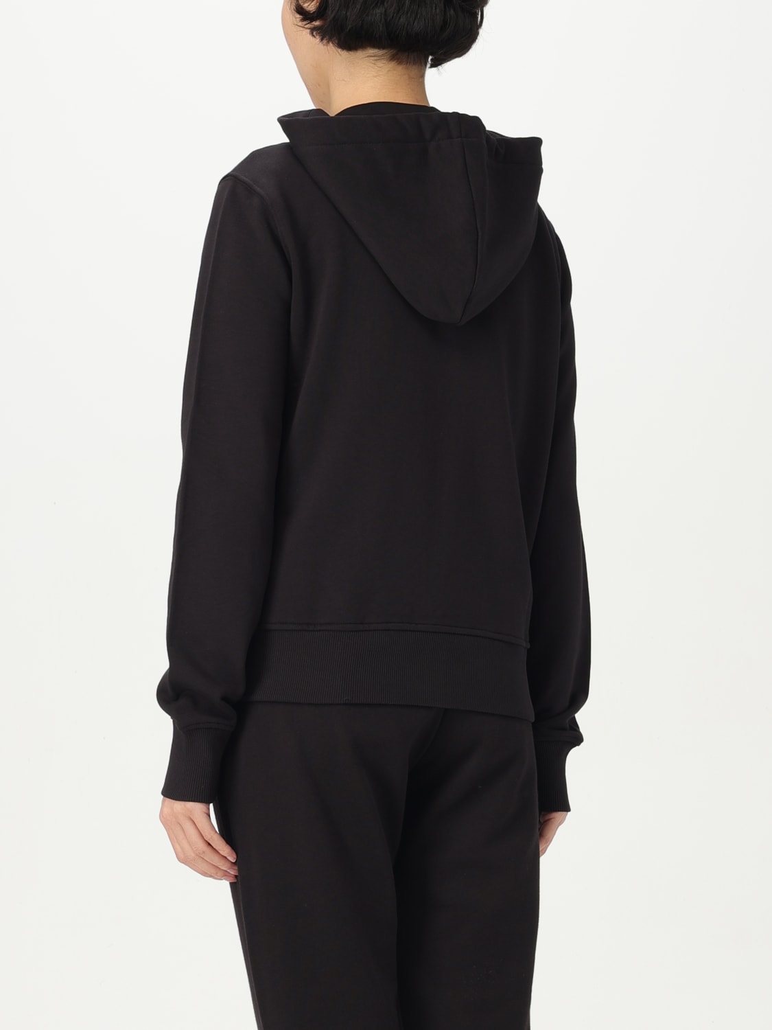 VERSACE JEANS COUTURE FELPA: Felpa con cappuccio Versace Jeans Couture, Nero - Img 2