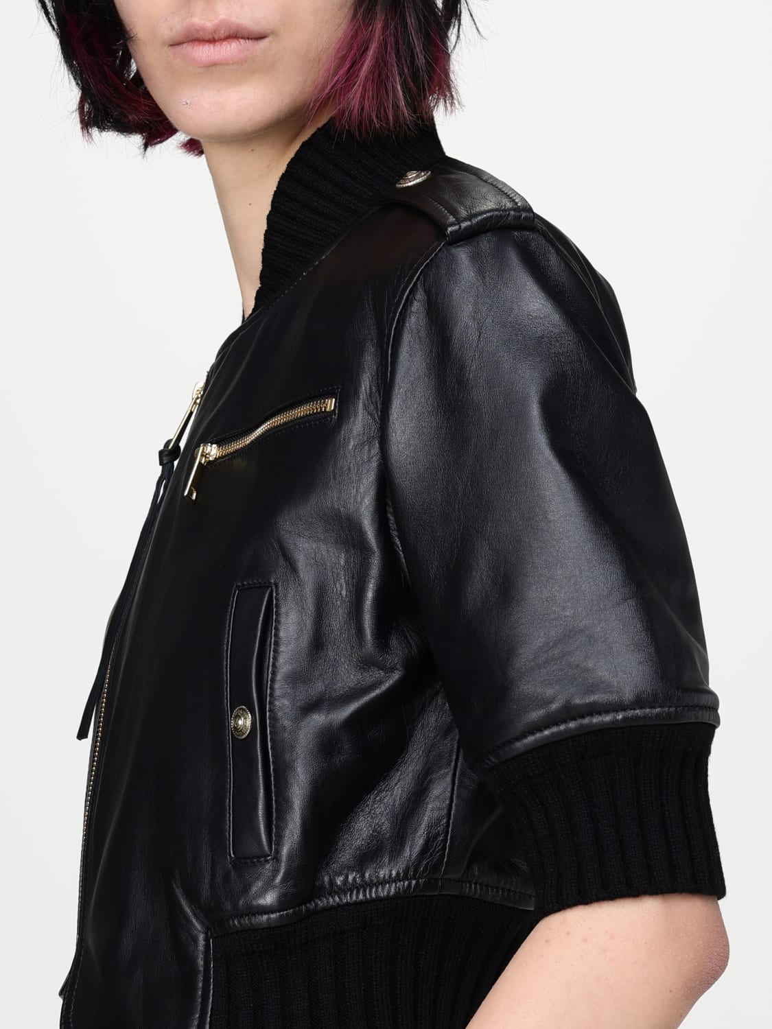 ジャケット VERSACE JEANS COUTURE Woman Jacket Black 77HAVP04CP009 899 VERSACE JEANS COUTURE: Jacket woman - Black | Versace Jeans