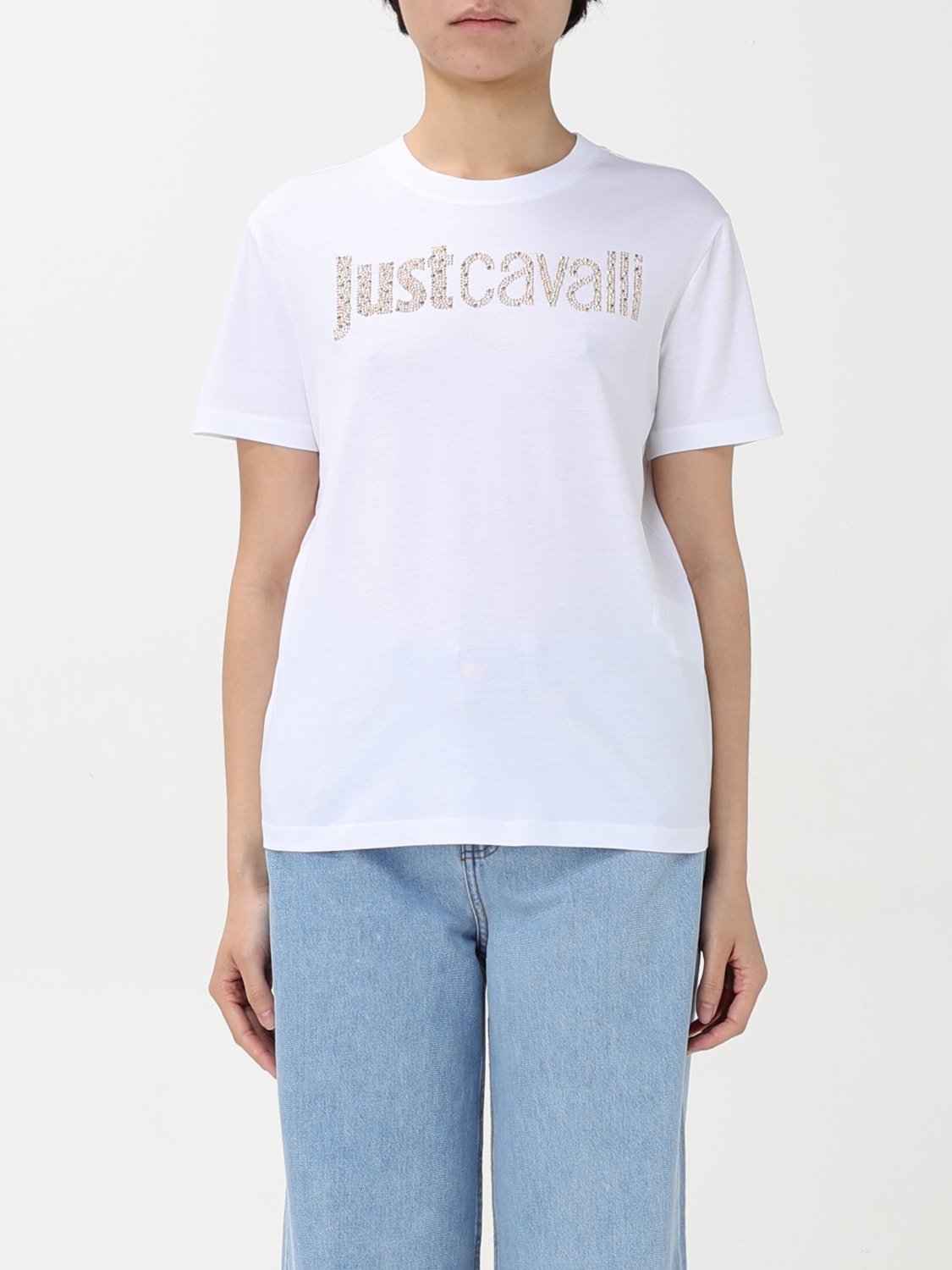 Tシャツ・カットソー JUST CAVALLI Woman T-Shirt White 78PAHE13CJ110 G03 JUST CAVALLI: T-shirt woman - White | Just Cavalli t-shirt