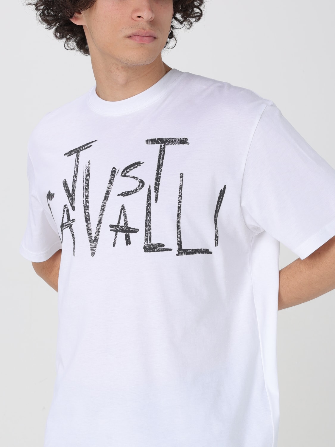 Tシャツ・カットソー JUST CAVALLI Men T-shirt White 78OAHT03CJ500 003 JUST CAVALLI: T-shirt men - White | Just Cavalli t-shirt