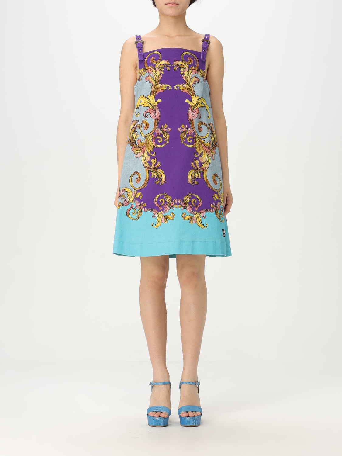 ワンピース VERSACE JEANS COUTURE Woman Dress Violet 78HAO9P4ES141 322 VERSACE JEANS COUTURE: Dress woman - Violet | Versace Jeans