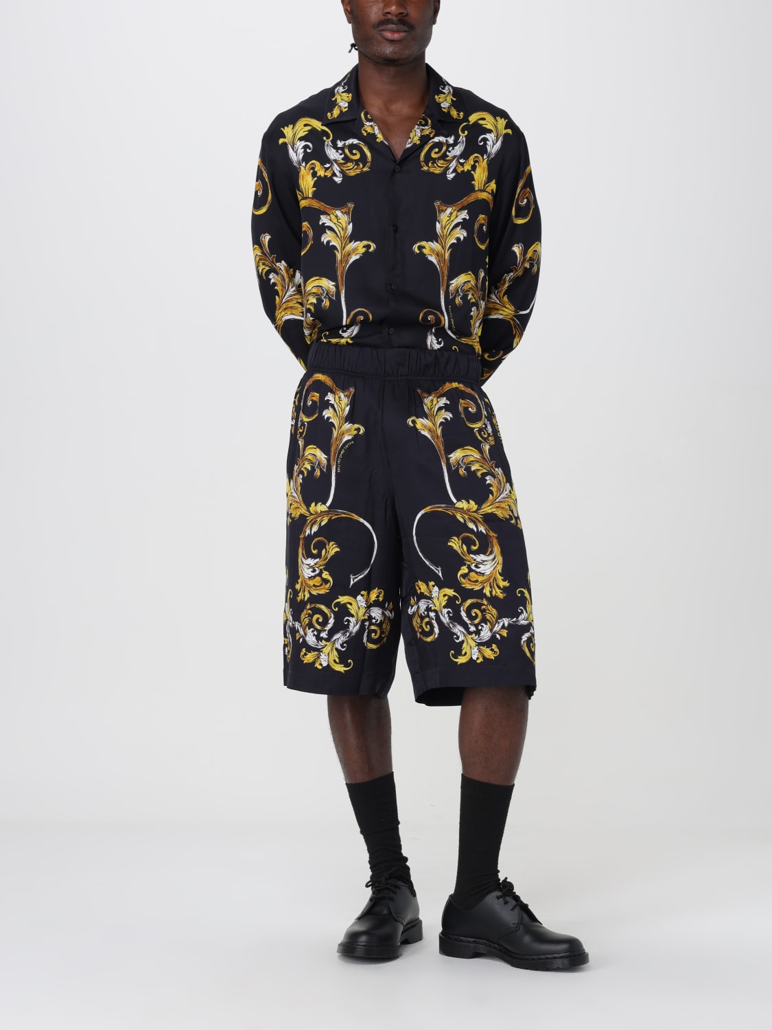 VERSACE JEANS COUTURE CHEMISE: Chemise homme Versace Jeans Couture, Noir - Img 2