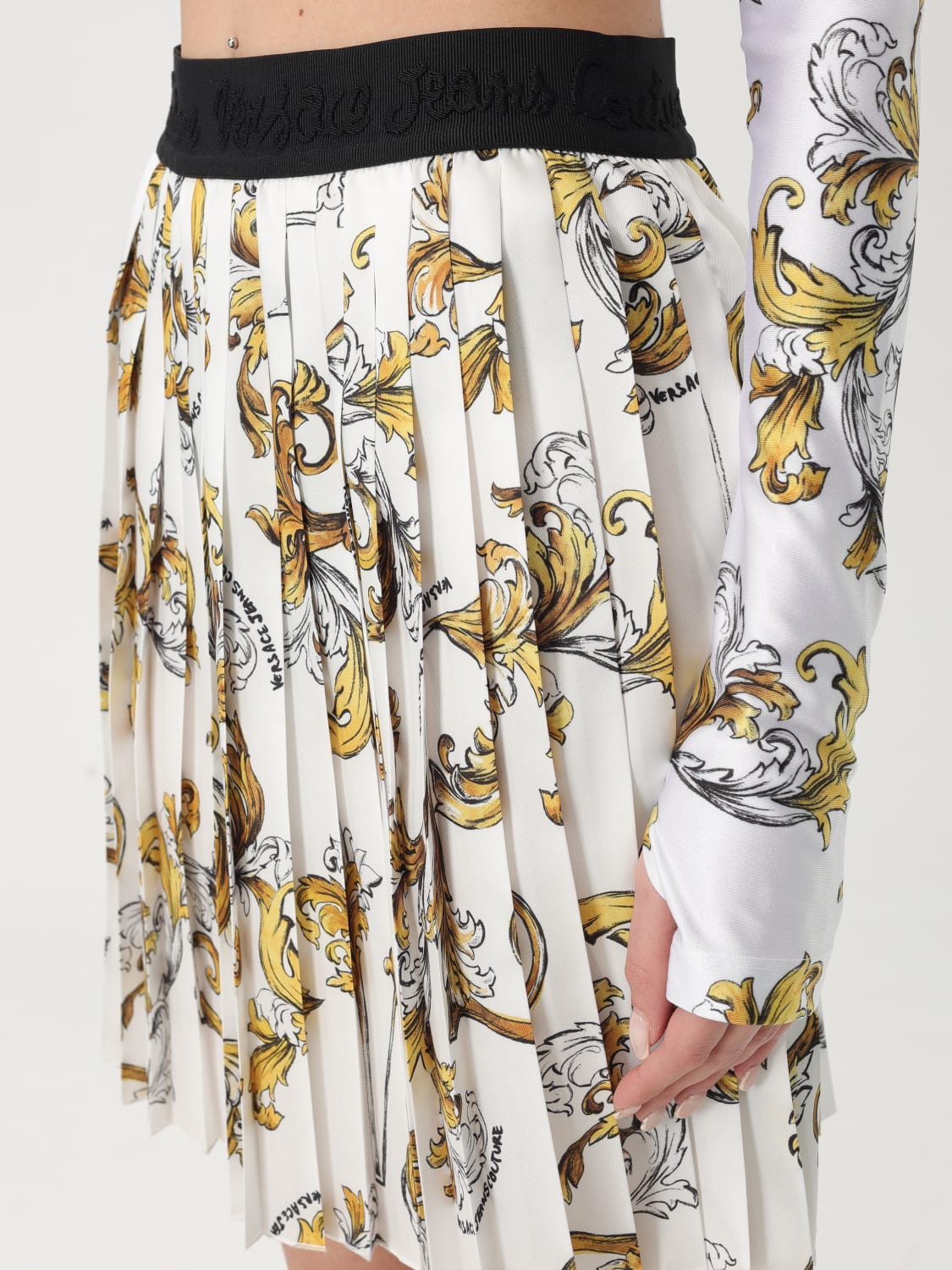 スカート VERSACE JEANS Woman Skirt White 78HAE805NS574 G03 VERSACE JEANS COUTURE: Skirt woman - White | Versace Jeans