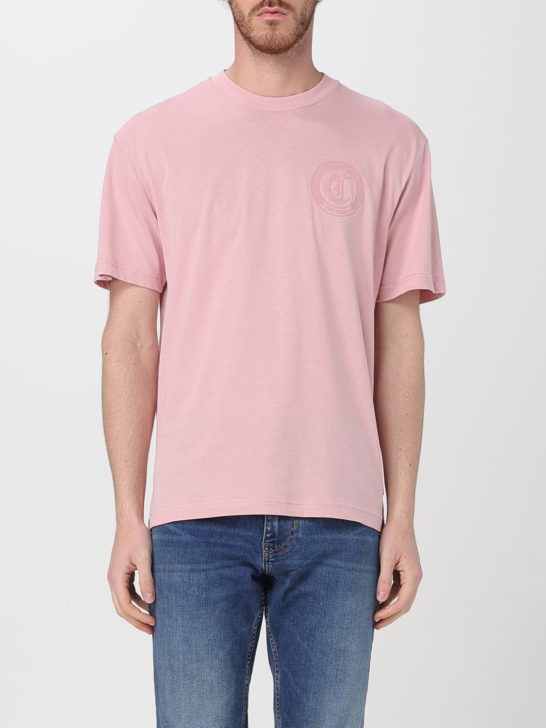 JUST CAVALLI T-SHIRT: T-shirt men Just Cavalli, Pink - Img 1