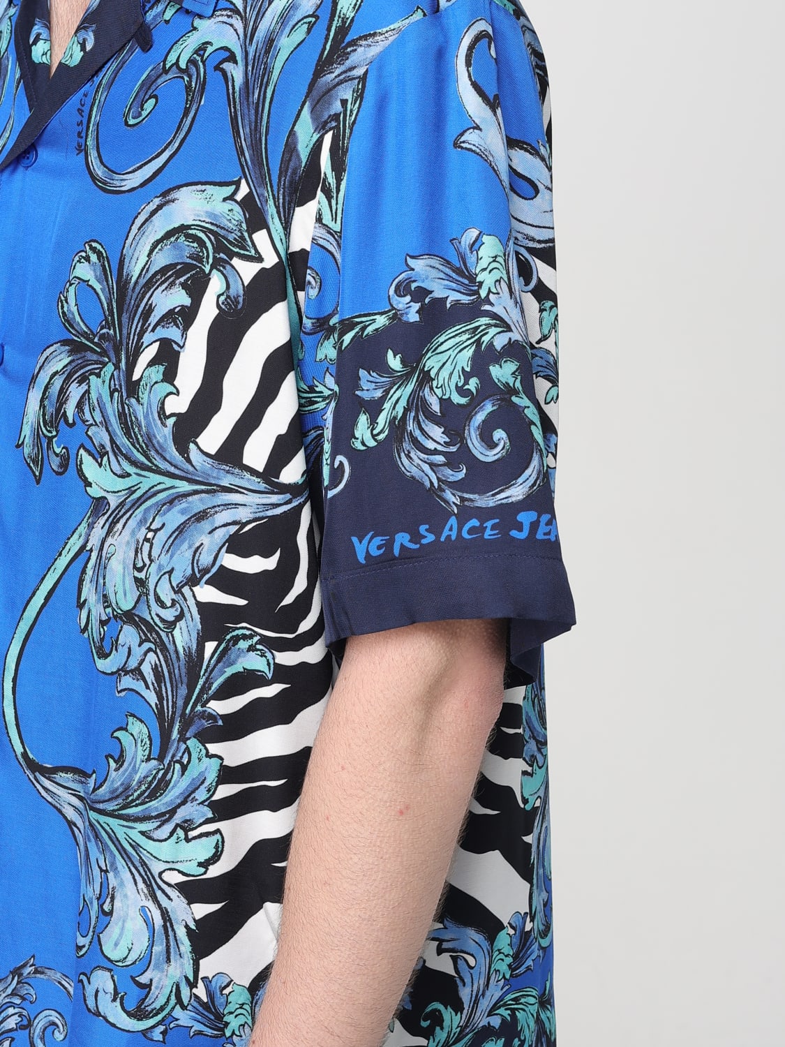 VERSACE JEANS COUTURE SHIRT: Shirt men Versace Jeans Couture, Blue - Img 3