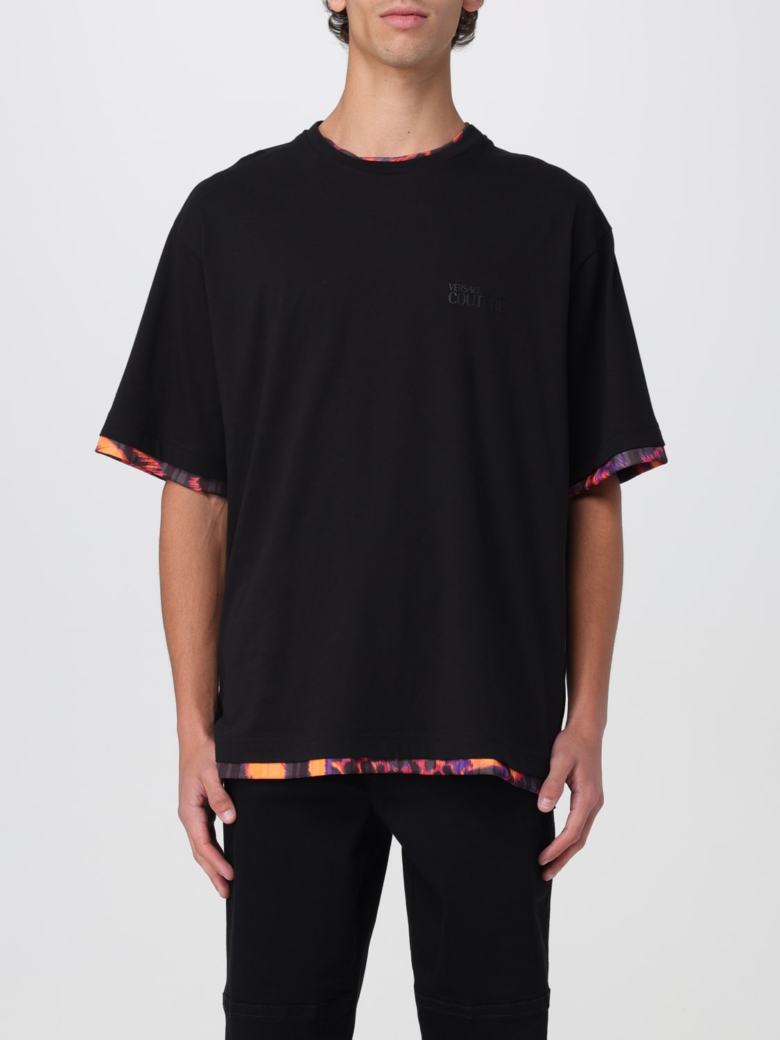 Tシャツ・カットソー VERSACE JEANS COUTURE Men T-shirt Military 75GAH6RF75UP601 611ZM1VfpaL._AC_SY500_.jpg