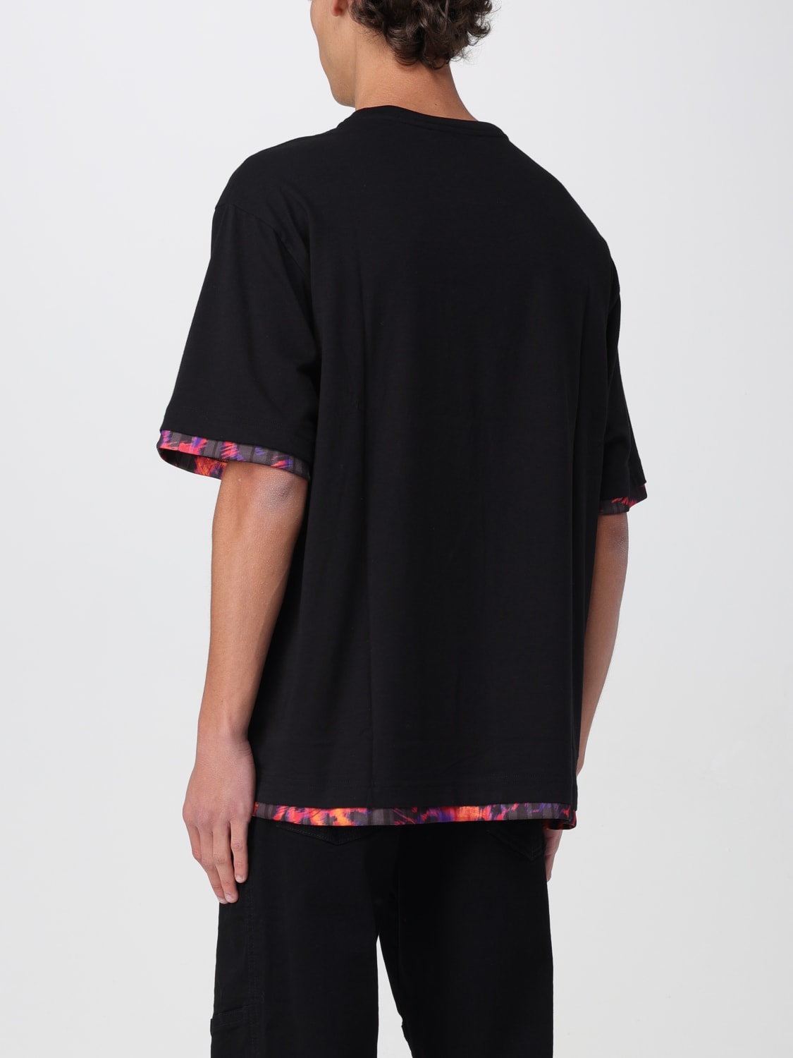 Tシャツ・カットソー VERSACE JEANS COUTURE Men T-shirt Black 75GAHE01CJ00E G89 Versace Jeans Couture Collar T Shirt Black | Mainline