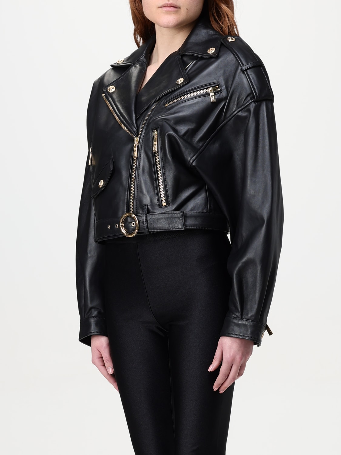 ジャケット JUST CAVALLI Woman Jacket Black 78PAVP05CP009 899 JUST CAVALLI: Jacket woman - Black | Just Cavalli jacket