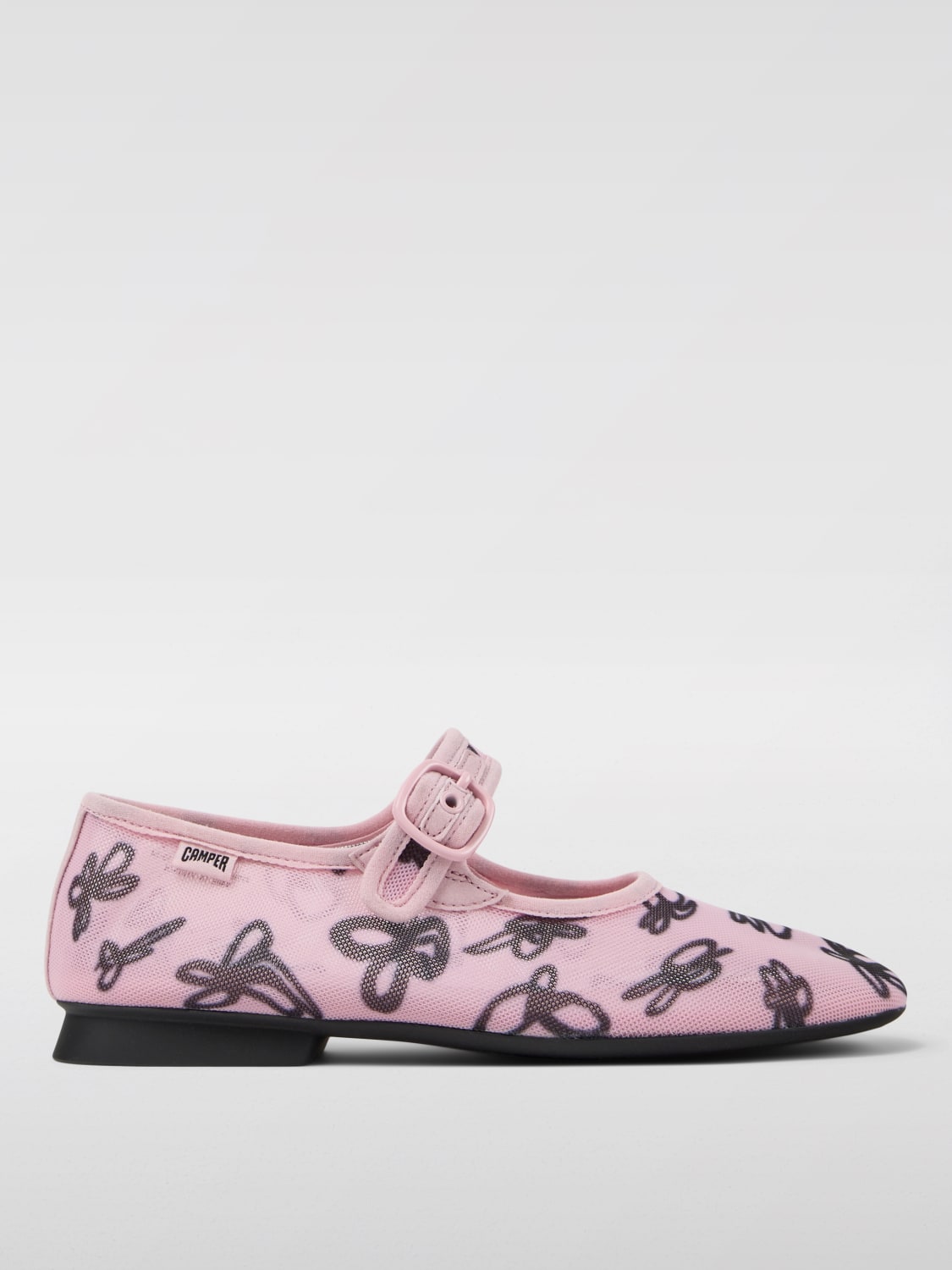 CAMPER BALLERINE: Ballerina Casi Myra Camper in PET riciclato con stampa floreale , Rosa - Img 1