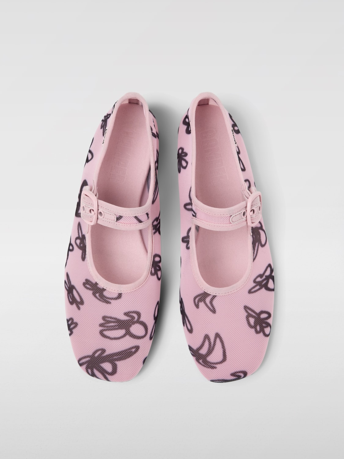 CAMPER BALLERINE: Ballerina Casi Myra Camper in PET riciclato con stampa floreale , Rosa - Img 4