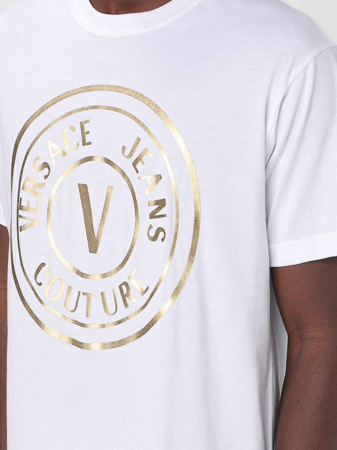 VERSACE JEANS COUTURE: T-shirt men - White | Versace Jeans
