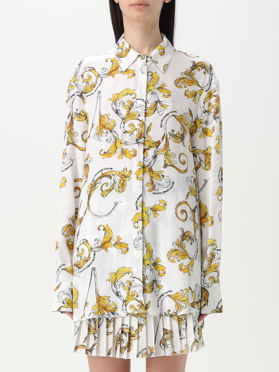 VERSACE JEANS COUTURE CAMISA: Camisa mujer Versace Jeans Couture, Blanco - Img 1