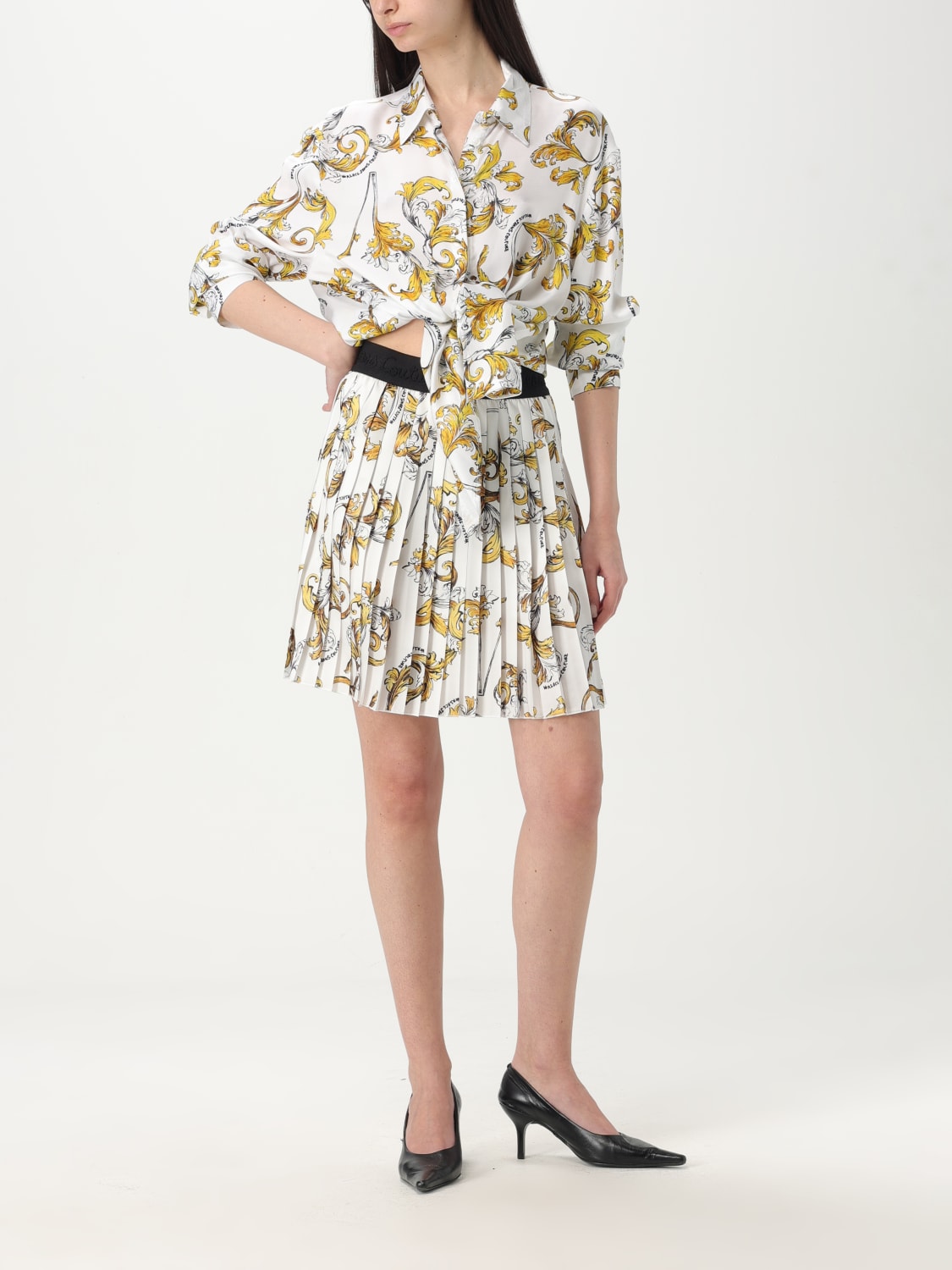 VERSACE JEANS COUTURE CAMISA: Camisa mujer Versace Jeans Couture, Blanco - Img 2