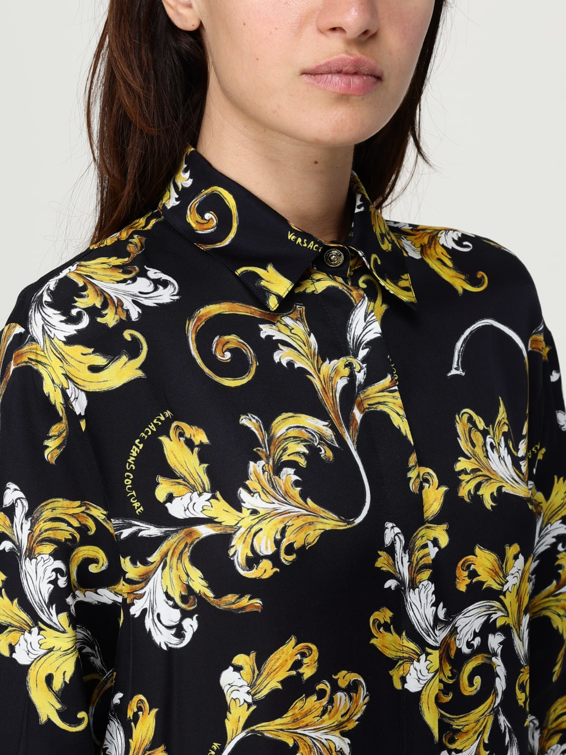 VERSACE JEANS COUTURE HEMDBLUSE: Hemdbluse damen Versace Jeans Couture, Schwarz - Img 3