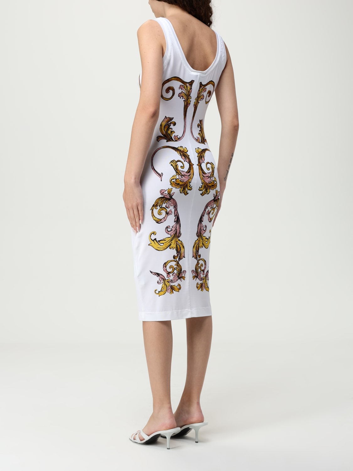 VERSACE JEANS COUTURE VESTIDO: Vestido mujer Versace Jeans Couture, Blanco - Img 2