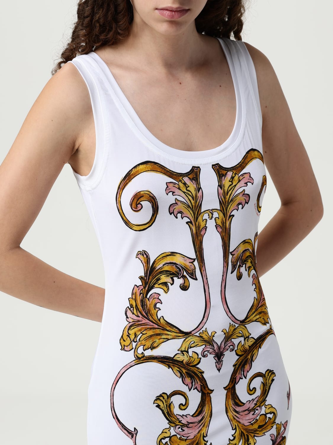 VERSACE JEANS COUTURE VESTIDO: Vestido mujer Versace Jeans Couture, Blanco - Img 3